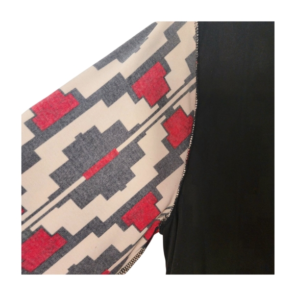 Pre-loved Plus-size Liz Claiborne Pattern Long Sleeve Knee Length Dress Size 1X - Picture 7 of 13